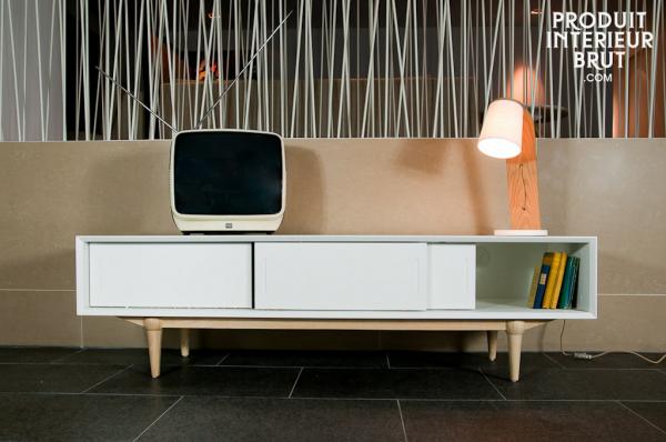 Un meuble TV tout à fait design… et tout à fait scandinave